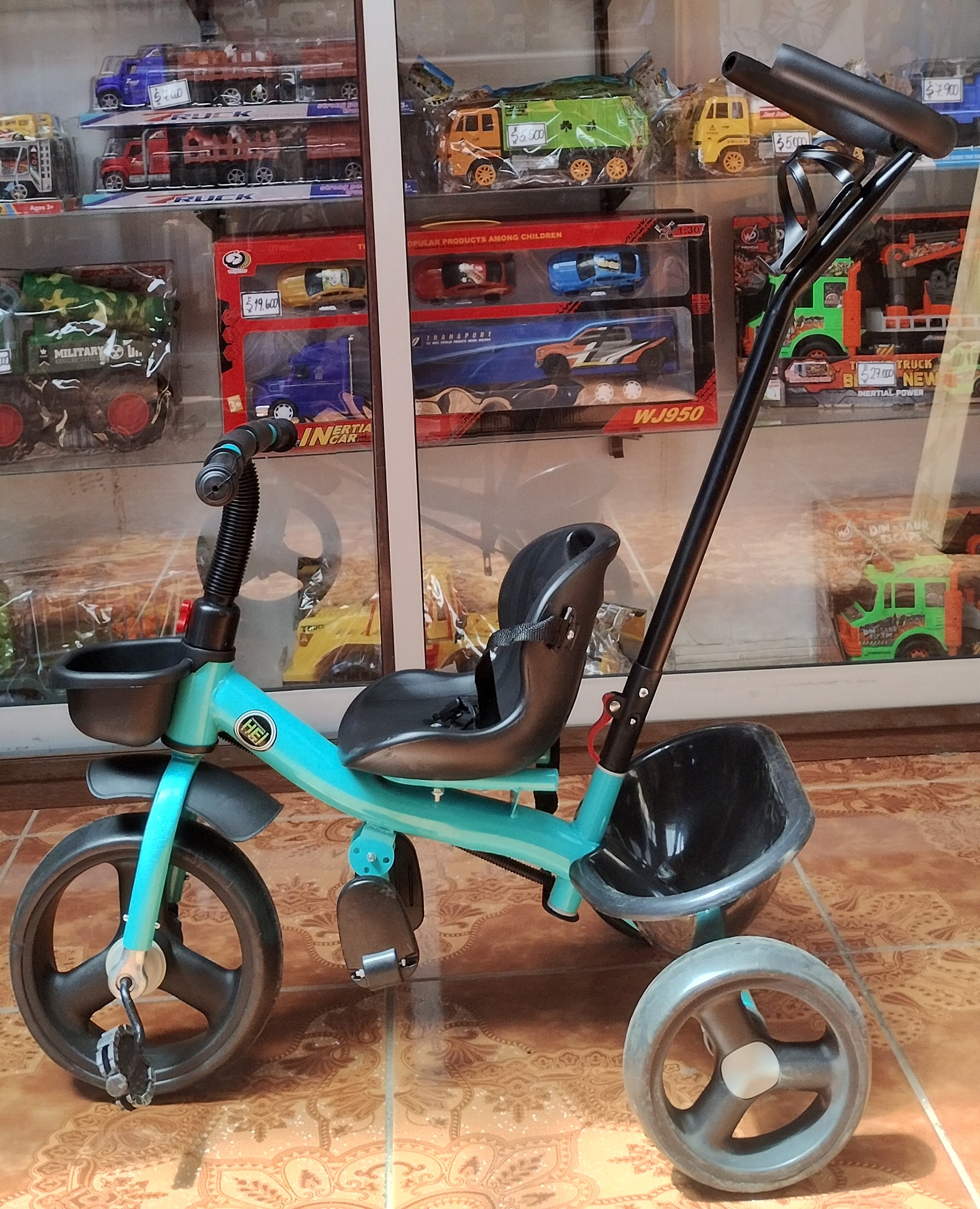 TRICICLO GRANDE VERDE AGUA