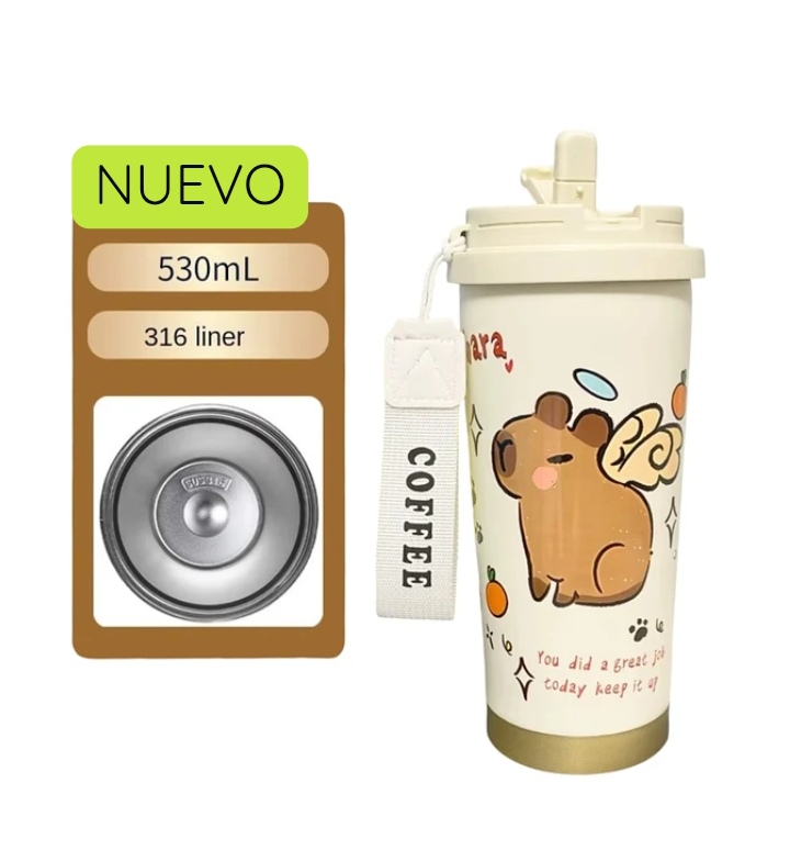 MUG HERMÉTICO CAPIBARA